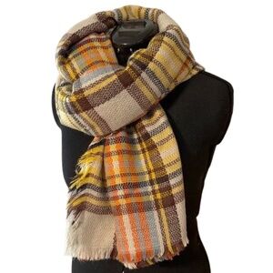 Plaid Multicolor Scarf Shawl